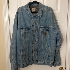 Vintage Blanket Lined Carhartt Denim Jacket!